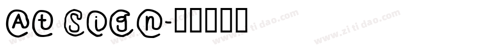 At Sign字体转换
